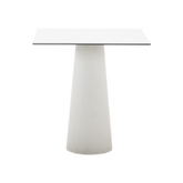 Container table low white square